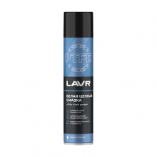 LAVR Смазка белая цепная c PTFE , 400 мл	